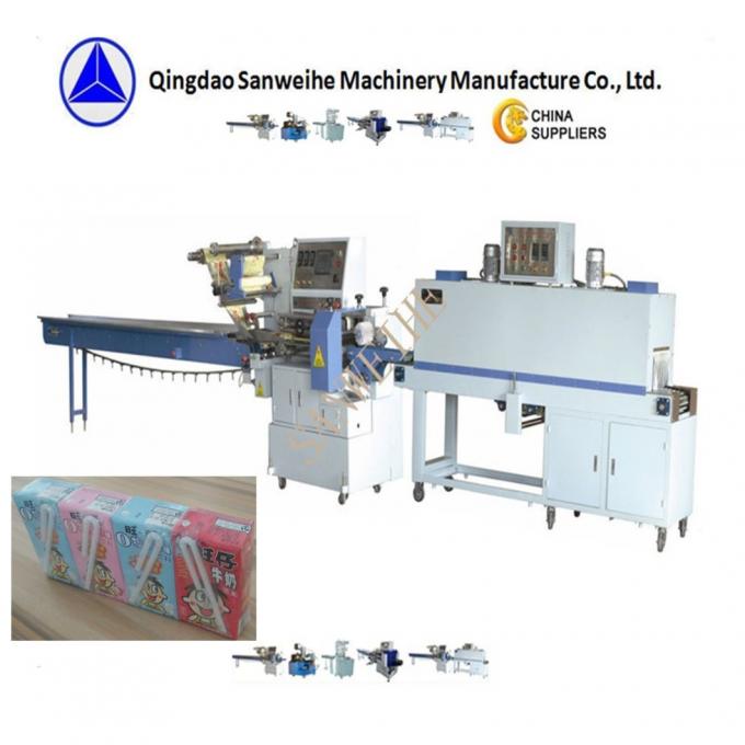 Milk Shrink Wrap Packing Machine Swd 2500 Tetra Pak Shrink Packaging Machine 0