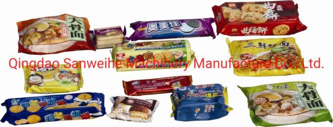 SWSF 450 Flow Wrap Packing Machine Servo Motor Driving Wrap Packaging Machine 0