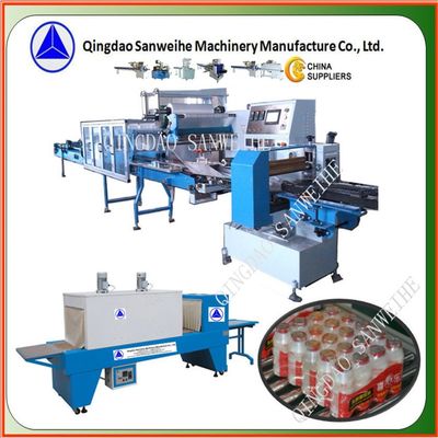 1.5KW Multiple Bottles Product Packing Machine Full Sealing Automatic Shrink Packing