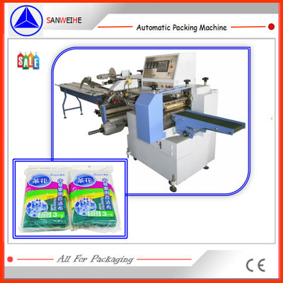 2.5KW Automatic Form Fill Seal Machine  Horizontal Flow Wrap Packaging Machine