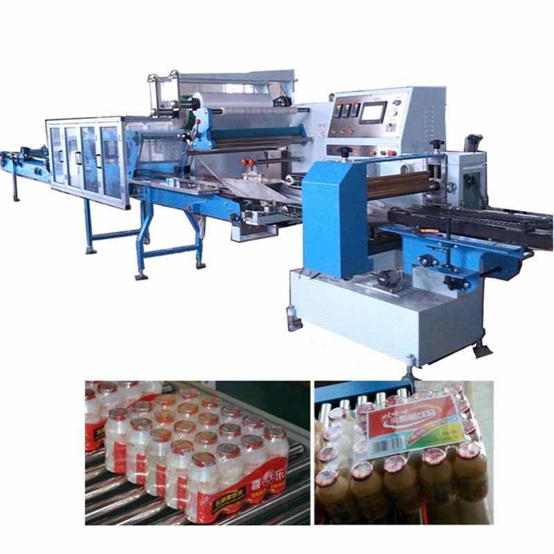 Anti Theft Shrink Wrap Packing Machine Multiple Rows Bottles Shrink ...