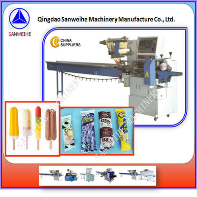 CE Ice Lolly Automatic Packing Machine SWSF 590 Biscuits Packing Machine