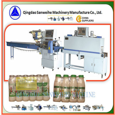 Full Sealing PLC Control Shrink Wrap Packing Machine 2.5KW Form Fill Seal Packaging