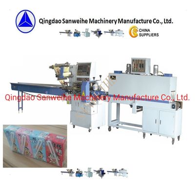 SWSF 590 High Speed Shrink Wrapping Machine PLC Control Bath-Salt Packaging Machine