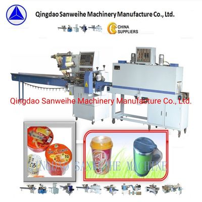 SWC 590 Chow Mein Packing Machine 3 Sides Seal Auto Shrink Wrap Machine
