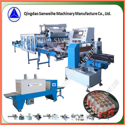 Multiple Bottles Automatic Shrink Wrap Machine SWD 4000 Shrink Wrap Packaging