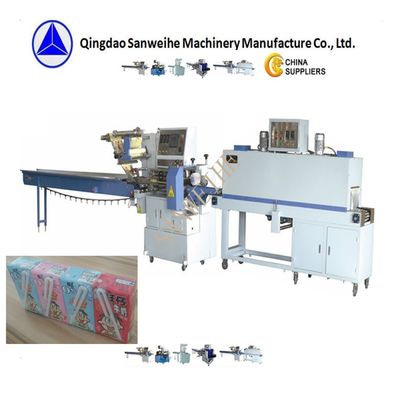 SWC 590 Automatic Heat Shrink Packaging Machine SGS POF Film Sealed Packaging