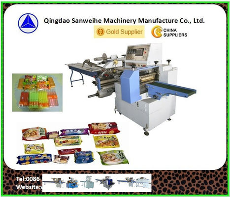 Bread Biscuit Soap Horizontal Flow Wrap Machine CPP Ice Lolly Packaging Machine