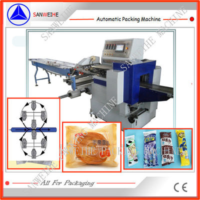 SWWF 720 Multi Layers Pvc Wrapping Machine Horizontal Flow Pack Machine