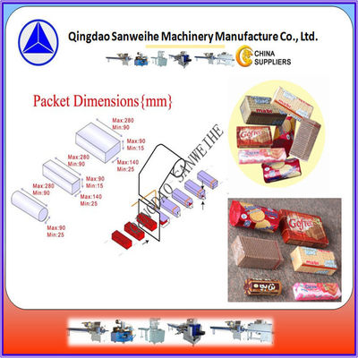 1.1kw Sealing Packaging Machinery Silver Grey Multi Pack Biscuit Packing Machine