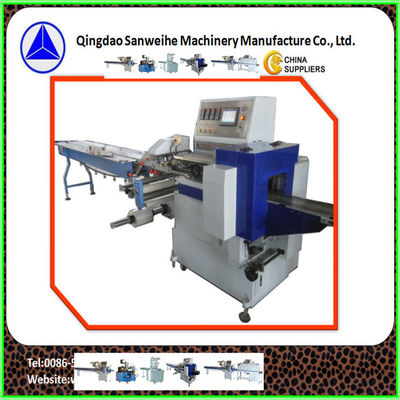 PT Flow Wrap Packing Machine Box Motion 80bag/Min Cake Packing Machine