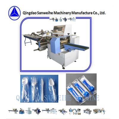 SGS Horizontal Form Fill Seal Machine 220V 4.6KW Bread Packing Machine