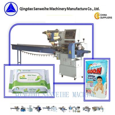 High Speed 180Bag/Min Flow Wrapping Machine 2.5KW Horizontal Flow Pack Machine