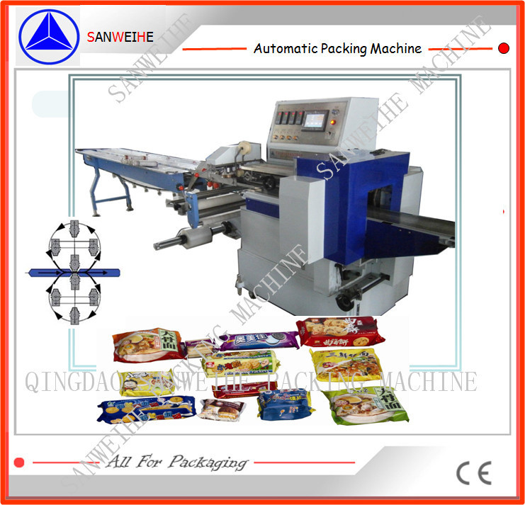 Silver Machine Packing Power Consumption 2.5 KW Silver Grey Automatic Biscuit Packing Machine ...