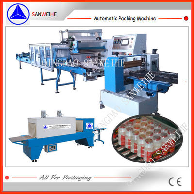 SWSF 800 Shrink Wrap Packing Machine Collective Bottles Auto Shrink Wrapping Machine